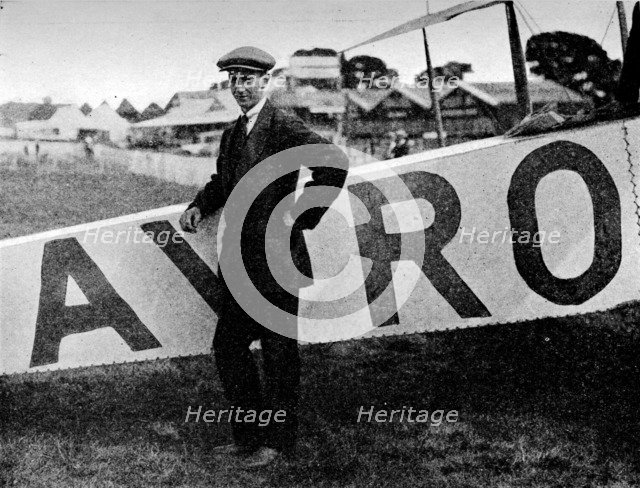 The Aerial Derby: the pilot of the Avro, Mr FP Raynham, 1913 (1934).  Artist: Flight Photo.