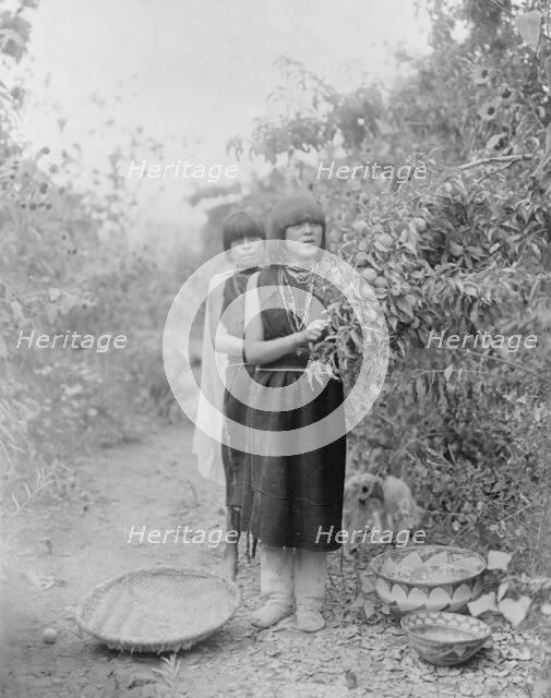 The fruit gatherers, c1905. Creator: Edward Sheriff Curtis.
