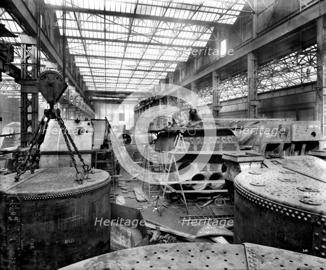 Cammell Laird shipyard, Birkenhead, Merseyside, 1914. Artist: H Bedford Lemere.