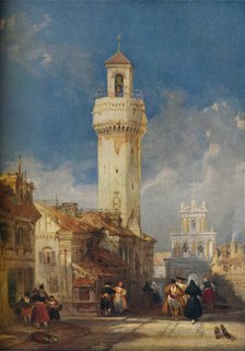 'Tower of the Church of San Nicholas de la Villa, Cordova', 1834. Artist: David Roberts.
