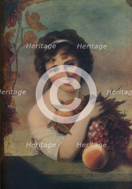 'Girl With Fruit', c1780, (1910). Artist: Matthew William Peters.