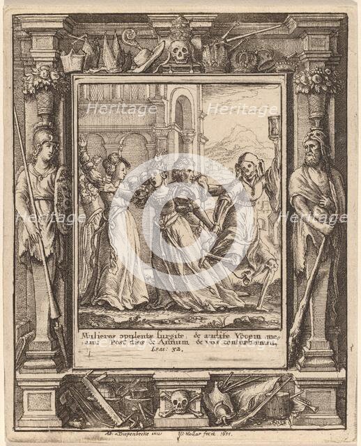 Queen, 1651. Creator: Wenceslaus Hollar.