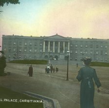 The Royal Palace, Christiania, (Oslo), Norway, late 19th-early 20th century.  Creator: Fradelle & Young.