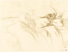 Woman Asleep (Femme couchée), 1896. Creator: Henri de Toulouse-Lautrec.