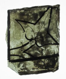 Glass Fragment, French or British, early 14th century. Creator: Unknown.