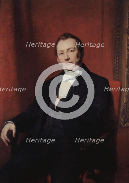 Portrait thought to be of Jean Abraham Nottebohm, 1849. Creator: Ary Scheffer.