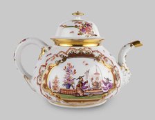 Teapot, Meissen, 1723/24. Creator: Meissen Porcelain.