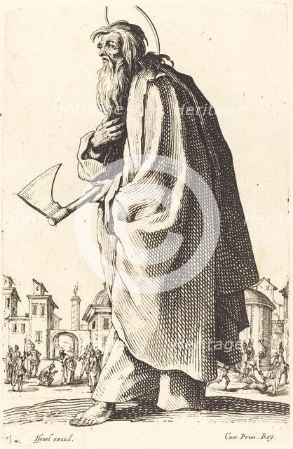 Saint Thaddeus, published 1631. Creator: Jacques Callot.