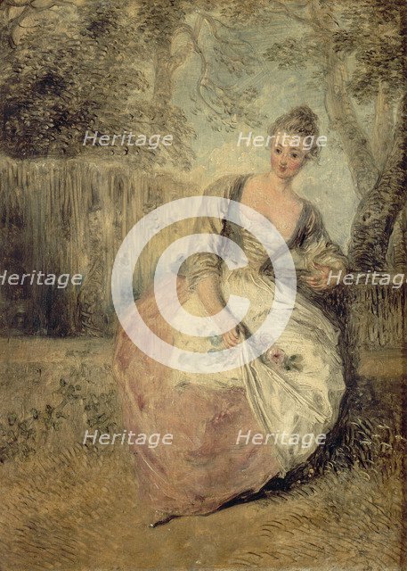 L’Amante inquiète, 1716-1720. Artist: Watteau, Jean Antoine (1684-1721)