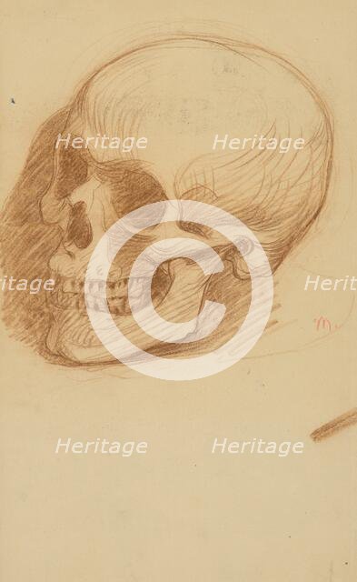 Study of a skull, 1895-1900. Creator: Milan Thomka Mitrovsky.