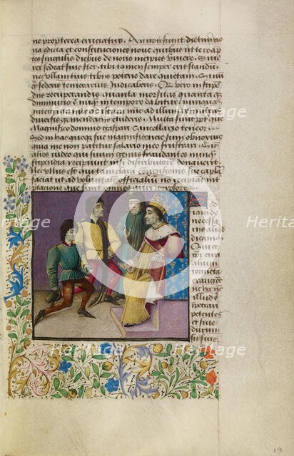 A King at Court, about 1460-1470. Creator: Unknown.