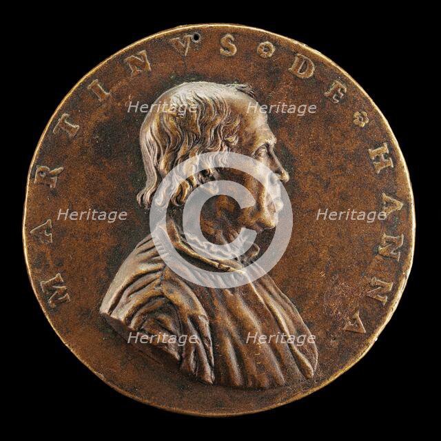 Maarten de Hane, 1475-1556, Flemish Merchant [obverse]. Creator: Leone Leoni.