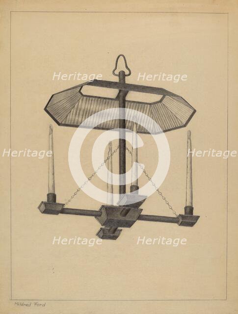 Chandeleir, 1935/1942. Creator: Mildred Ford.