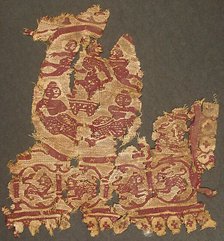 Textile Fragment, Byzantine, 4th-6th century. Creator: Unknown.