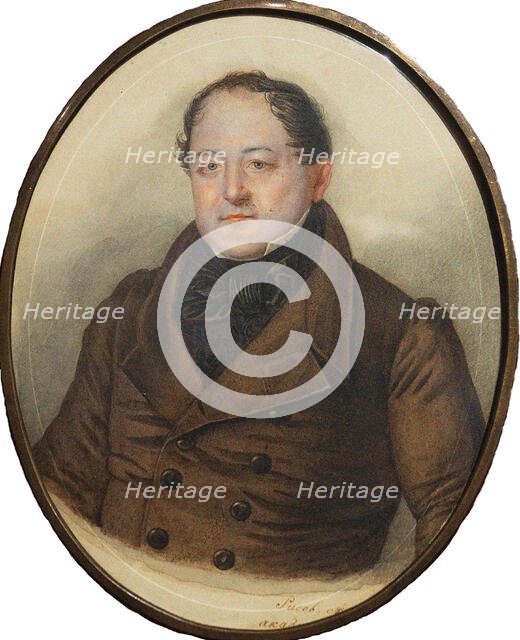 Portrait of Mikhail Semyonovich Shchepkin (1788-1863), . Creator: Anonymous ().