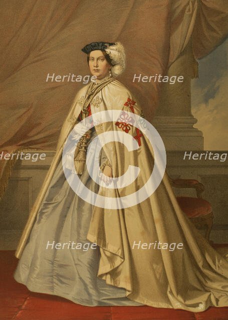 Isabella II of Spain, 1865.  Creator: Unknown.