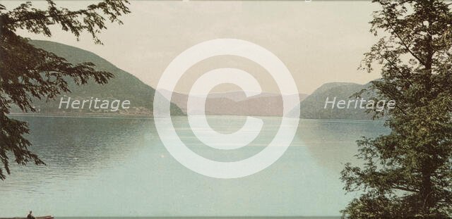 Peekskill Bay and the narrows of the Hudson, ca 1900. Creator: Unknown.