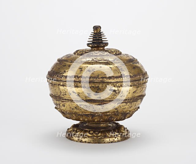 Reliquary with Stupa-Shaped Top, Tang dynasty, 7th century. Creator: Unknown.