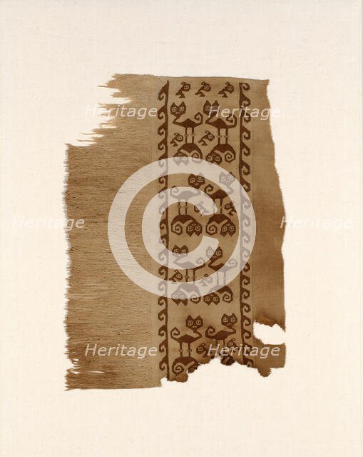 Border Fragment, Peru, A.D. 1000/1476. Creator: Unknown.