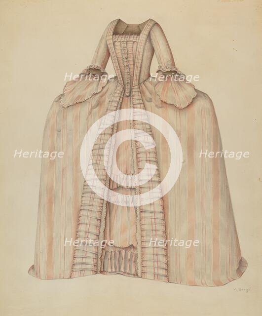 Dress, 1935/1942. Creator: Virginia Berge.