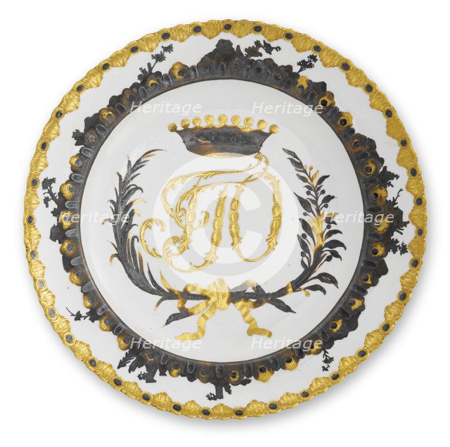 Porcelain Plate from the Orlov Service, ca 1766-1770.