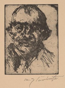 Selbstbildnis (Self-Portrait), 1920-1921. Creator: Lovis Corinth.