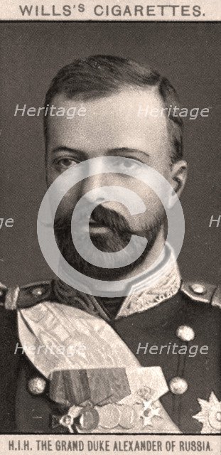 H.I.H The Grand Duke Alexander of Russia, 1908.Artist: WD & HO Wills