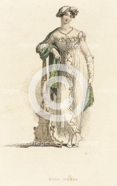 Fashion Plate (Ball Dress), 1813. Creator: Rudolph Ackermann.