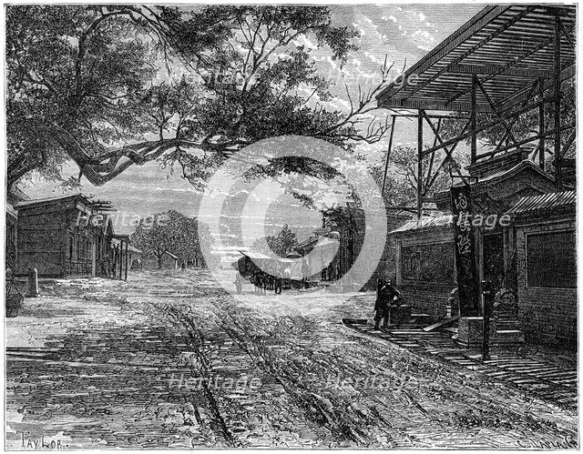 The French Legation, Peking, China, late 19th century. Artist: C Laplante