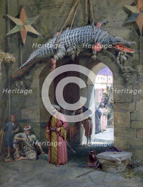'A Doorway in Cairo', 1884. Artist: William Simpson
