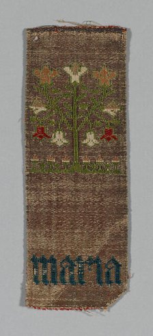 Fragment (From an Orphrey Band), Cologne, 15th century. Creator: Unknown.