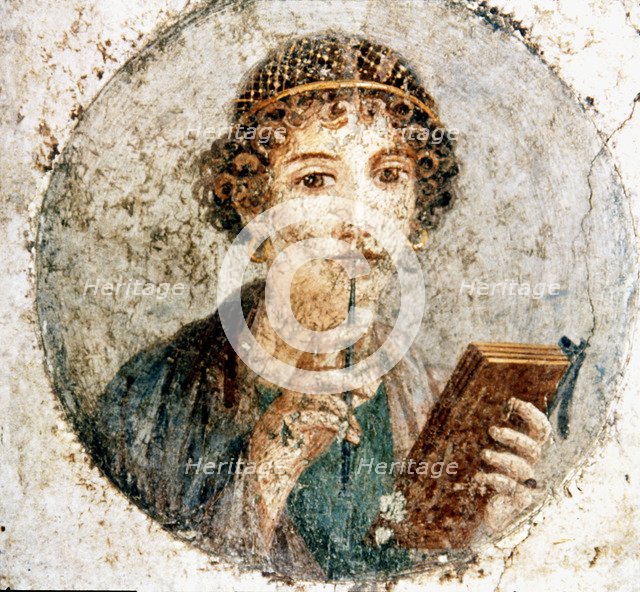 Sappho, fresh from the Herculaneum.