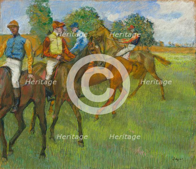 Before the Race, c. 1887-1889. Creator: Edgar Degas (French, 1834-1917).