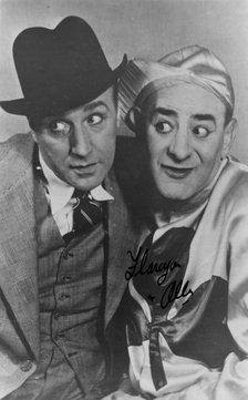 Flanagan and Allen, British singing and comedy double act, c1930s. Artist: Unknown