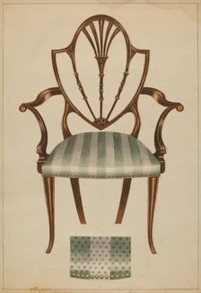 Chair, 1935/1942. Creator: Unknown.