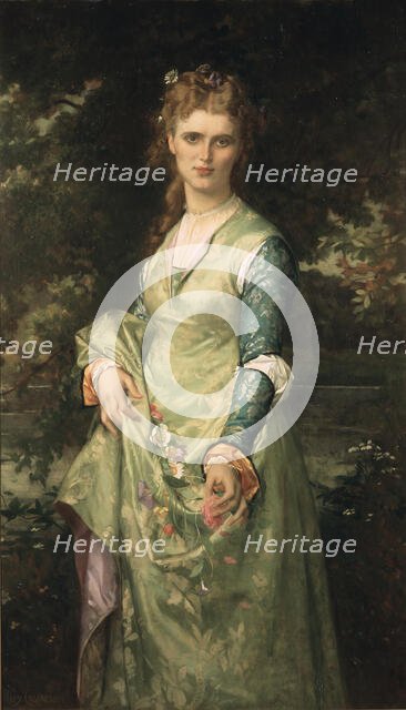 Christina Nilsson, 1843-1921, opera-singer, as Ofelia, 1873. Creator: Alexandre Cabanel.