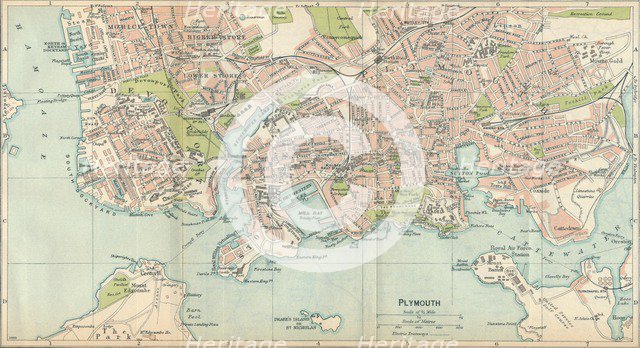 'Plymouth', c20th Century. Artist: John Bartholomew.