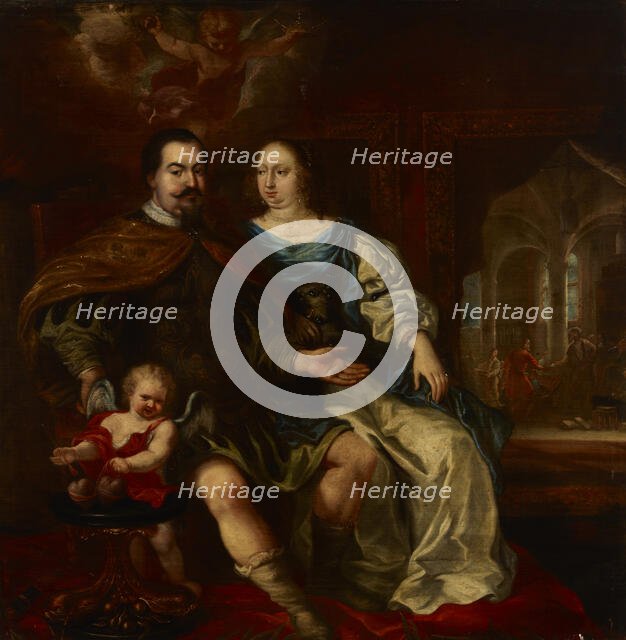 Portrait of a Married Couple, 2nd half of 17th century. Creator: Jurgen Ovens.