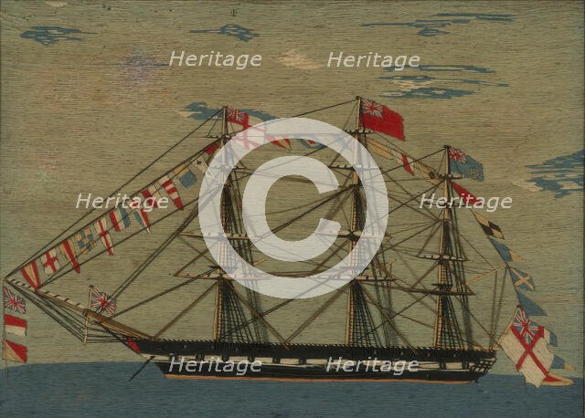 Picture (Needlework), England, 1825/75. Creator: Unknown.