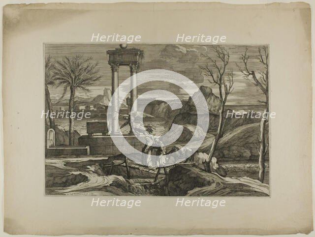 Flight into Egypt, 17th century. Creator: Sébastien Bourdon.