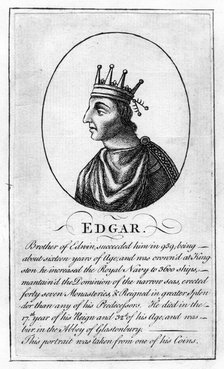 King Edgar of England, (944-975 AD). Artist: Unknown