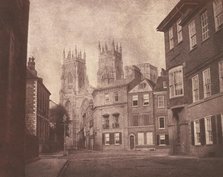 A Scene in York: York Minster from Lop Lane, 1845. Creator: William Henry Fox Talbot.