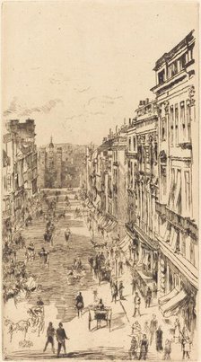 St James's Street, 1878. Creator: James Abbott McNeill Whistler.