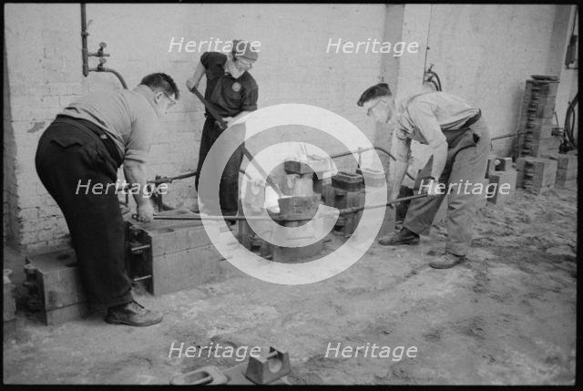 Workers at the Wear Flint Glass Works, Alfred Street, Millfield, Sunderland, 1961. Creator: Eileen Deste.