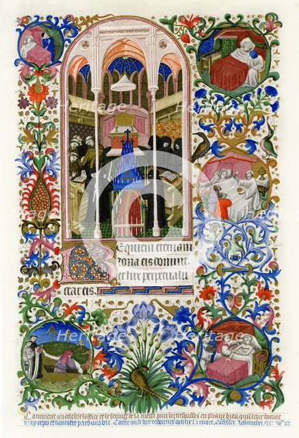 Hours of the Dead, 1414-1423.Artist: Workshop of the Master of the Duke of Bedford