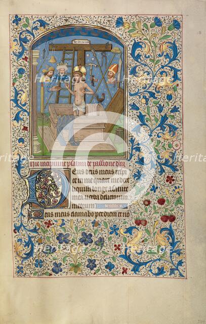 The Man of Sorrows; Arenberg Hours, early 1460s. Creator: Willem Vrelant.