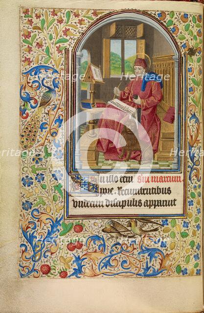 Saint Mark; Book of Hours, about 1466-1470. Creator: Master of Jacques of Luxembourg.