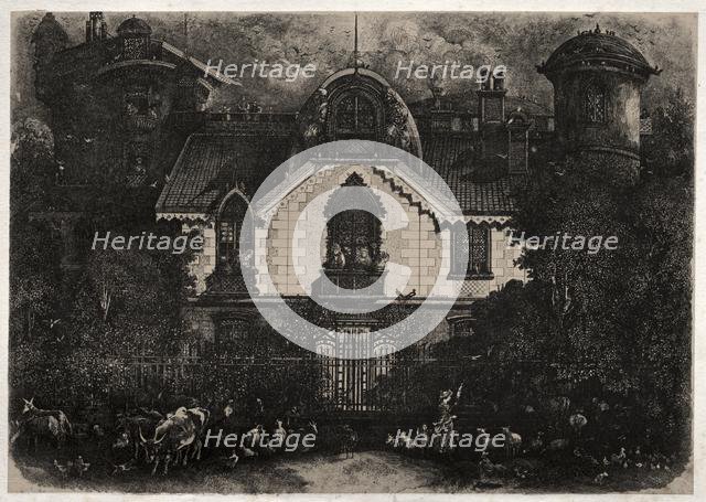 The Enchanted House, 1871. Creator: Rodolphe Bresdin (French, 1822-1885).