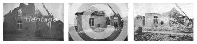 'La seconde bataille d'Ypres; Au nord de Steenstraete: trois phases de la destruction..., 1915. Creator: Unknown.