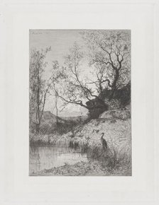 A Pond, 1867. Creator: Adolphe Appian.